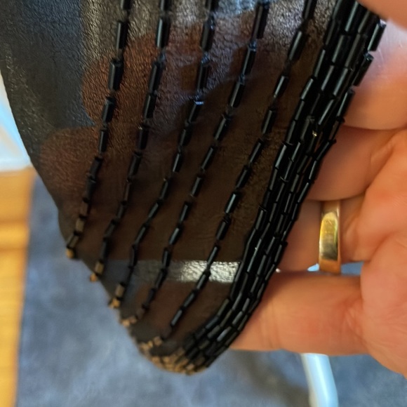 Sheer beaded evening jacket.  EUC - Picture 4 of 4